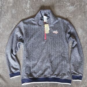 NHL Washington Capitals Kids Unisex half zip pullover, pockets, Sz Large 12-14